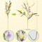 6 PCS 20 inch Easter Decorations Easter Egg Flowers Stem Artificial Spring Floral Easter Sprays Picks with Berry Stems for Easter Home Vase Arrangement Table Centerpieces